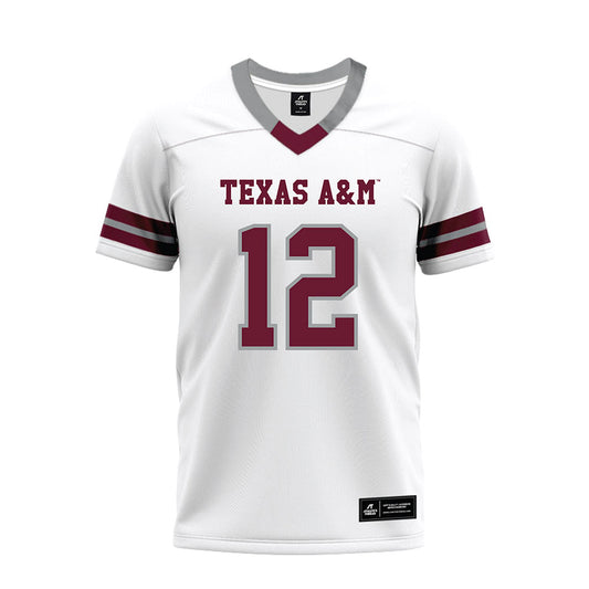Texas A&M - NCAA Football : Nana Boadi-Owusu - White Premium Football Jersey-0