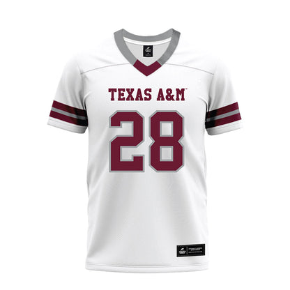 Texas A&M - NCAA Football : Chance Collins - White Premium Football Jersey-0
