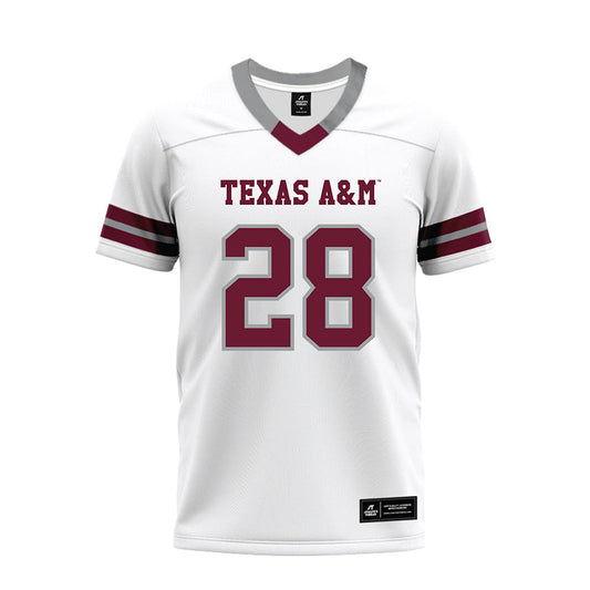 Texas A&M - NCAA Football : Chance Collins - White Premium Football Jersey-0