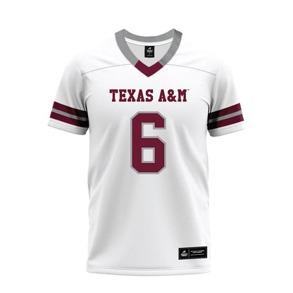 Texas A&M - NCAA Football : Terry Bussey - White Premium Football Jersey-0