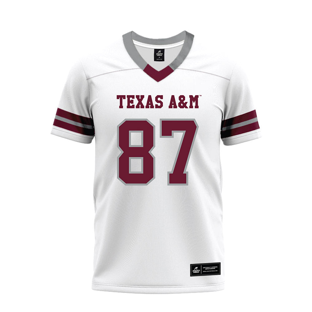 Texas A&M - NCAA Football : Houston Thomas - White Premium Football Jersey-0