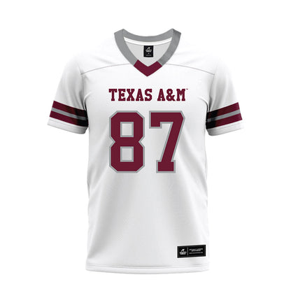 Texas A&M - NCAA Football : Houston Thomas - White Premium Football Jersey-0