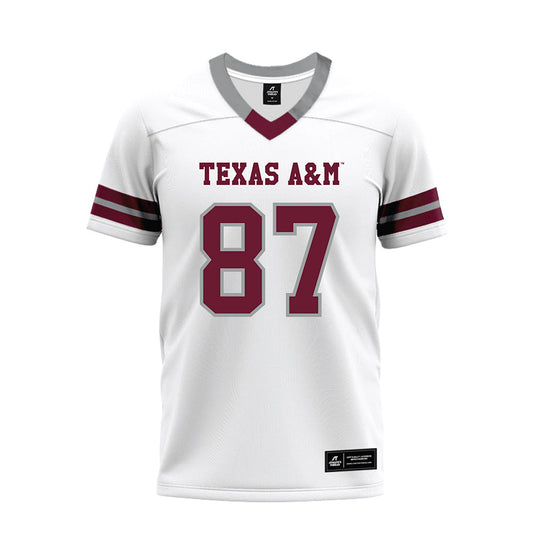 Texas A&M - NCAA Football : Houston Thomas - White Premium Football Jersey-0