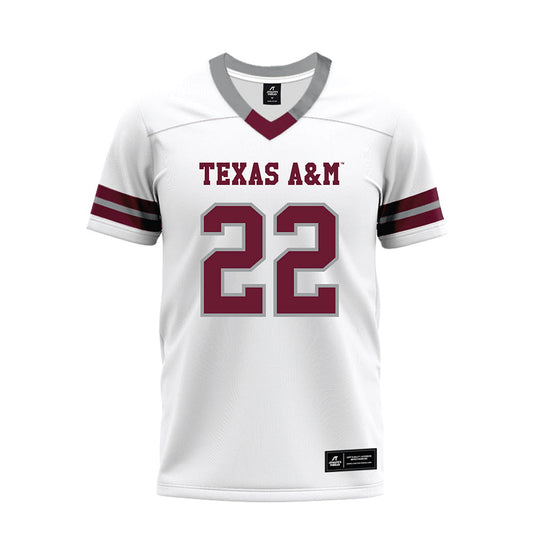 Texas A&M - NCAA Football : Tristian Givens - White Premium Football Jersey-0