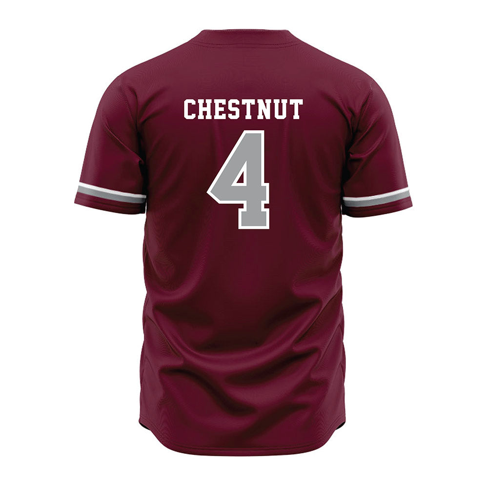 Texas A&M - NCAA Baseball : Travis Chestnut - Maroon Jersey-1