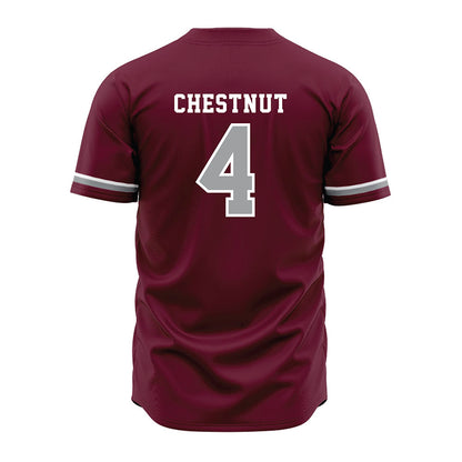 Texas A&M - NCAA Baseball : Travis Chestnut - Maroon Jersey-1