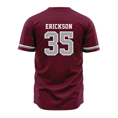 Texas A&M - NCAA Baseball : Sam Erickson - Maroon Jersey-1
