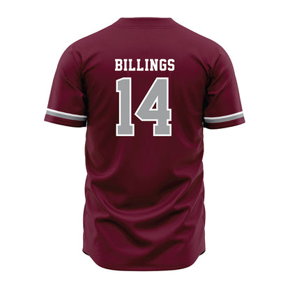 Texas A&M - NCAA Baseball : Luke Billings - Maroon Jersey-1