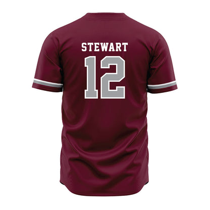 Texas A&M - NCAA Baseball : Joshua Stewart - Maroon Jersey-1