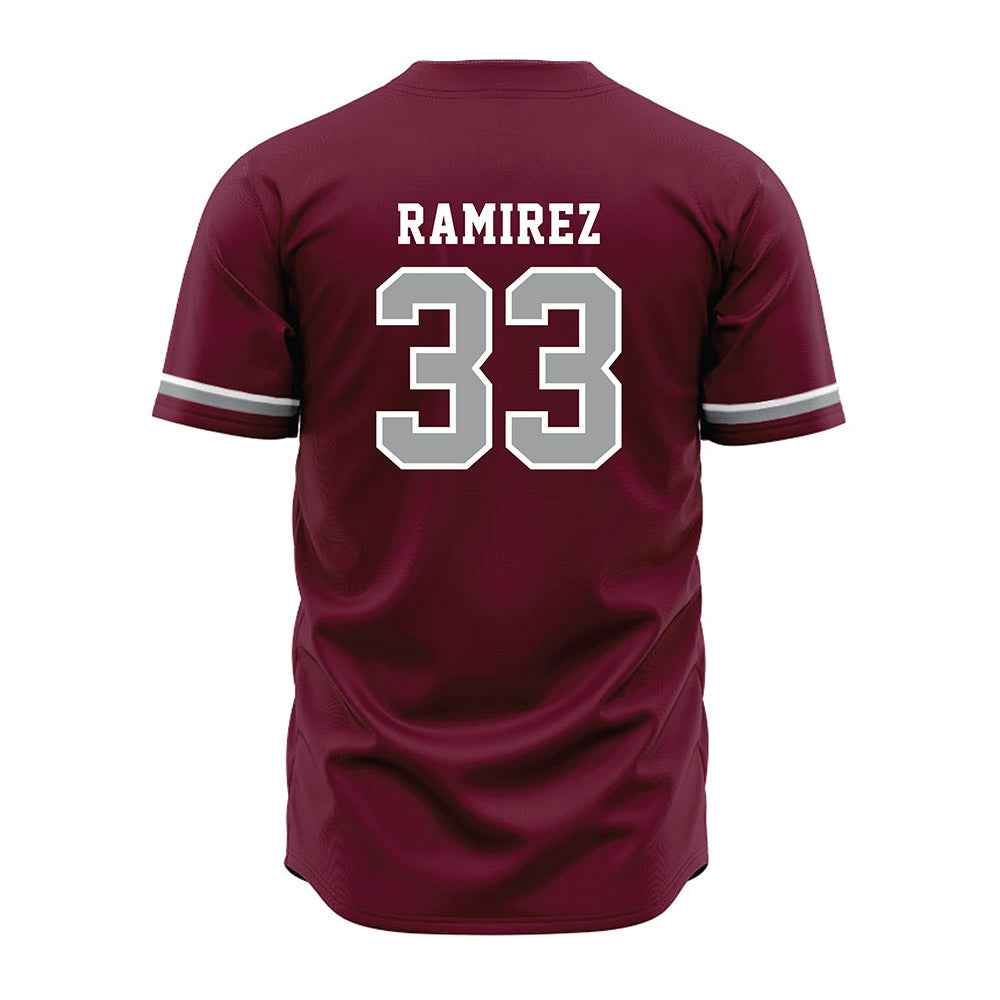 Texas A&M - NCAA Baseball : David Ramirez - Maroon Jersey-1