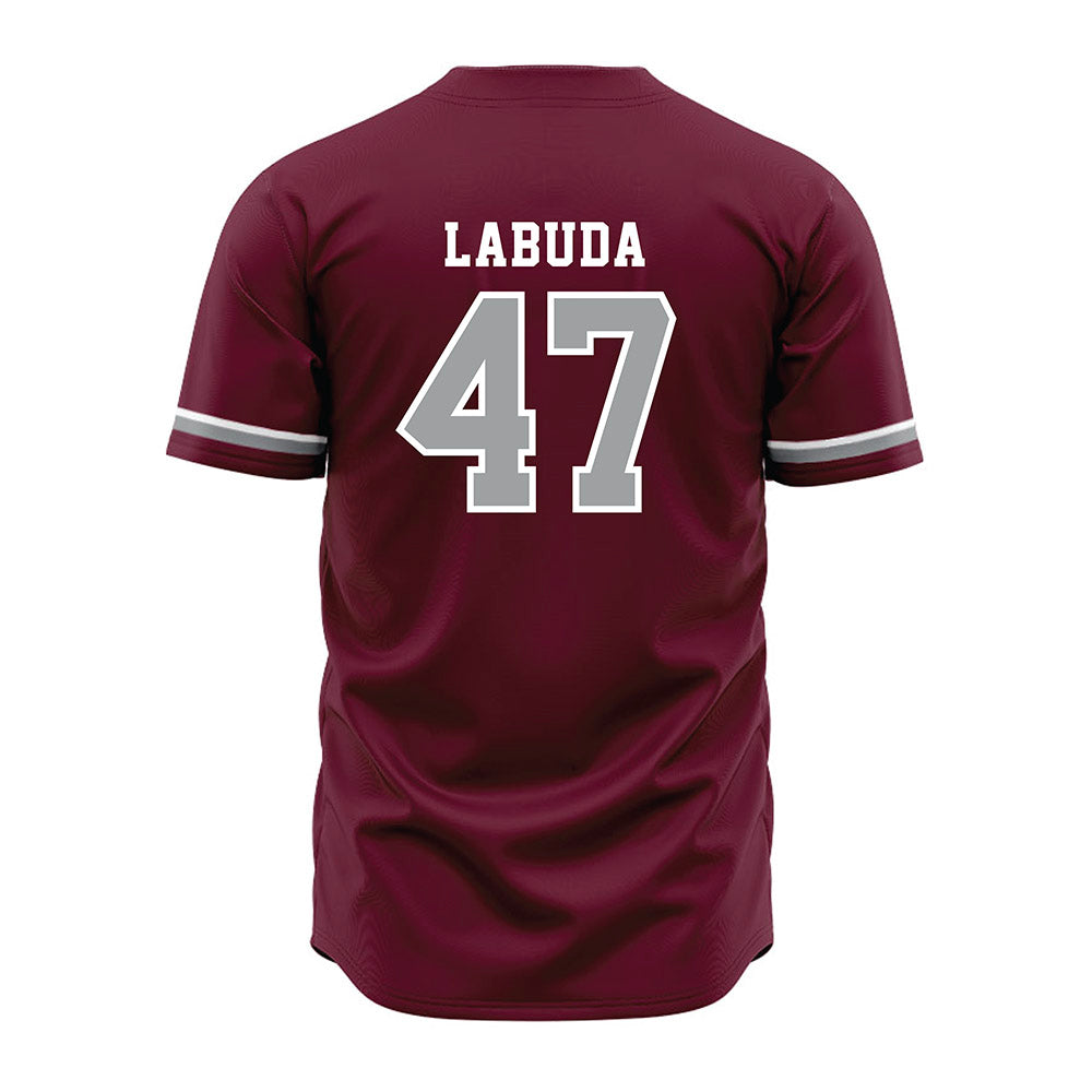 Texas A&M - NCAA Baseball : Blake Labuda - Maroon Jersey-1