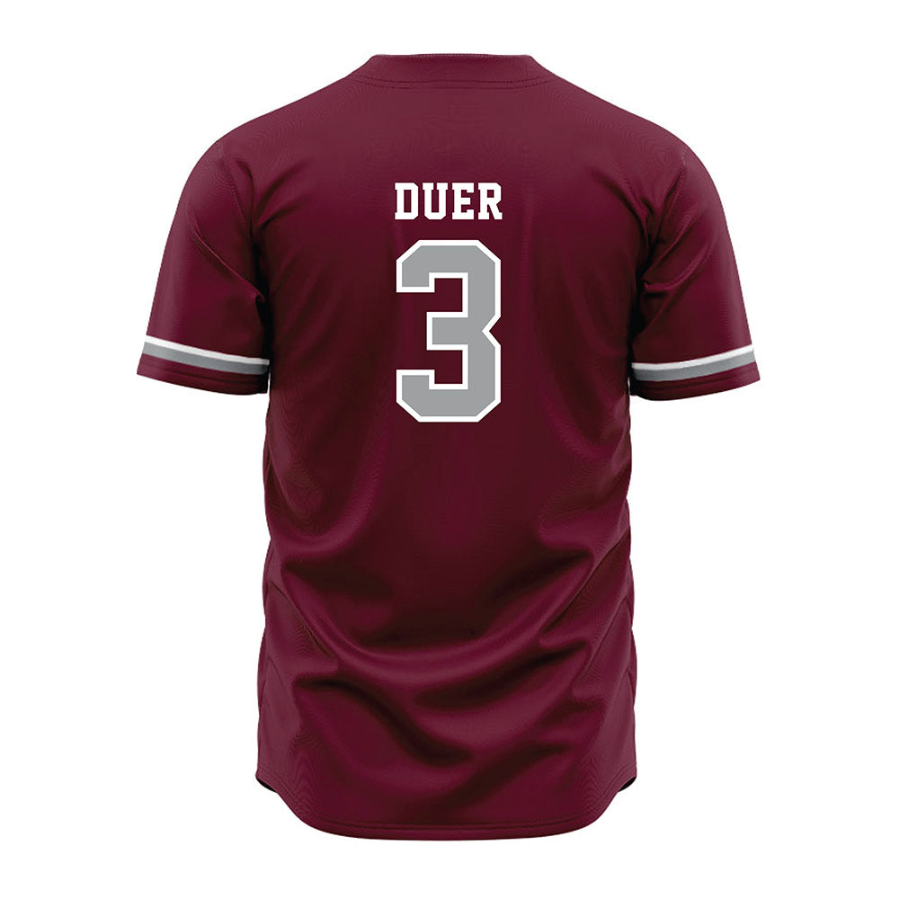 Texas A&M - NCAA Baseball : Jake Duer - Maroon Jersey-1