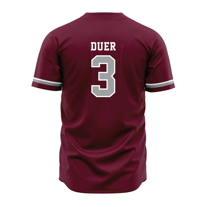 Texas A&M - NCAA Baseball : Jake Duer - Maroon Jersey-1