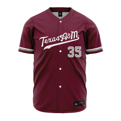 Texas A&M - NCAA Baseball : Sam Erickson - Maroon Jersey-0