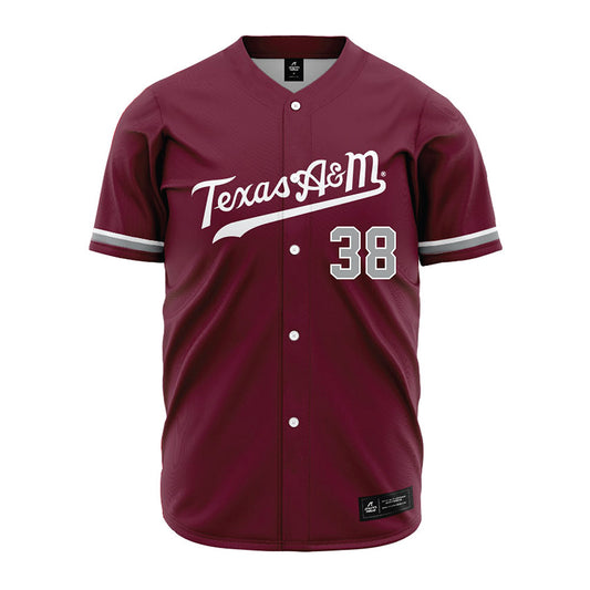 Texas A&M - NCAA Baseball : Shane Sdao - Maroon Jersey-0