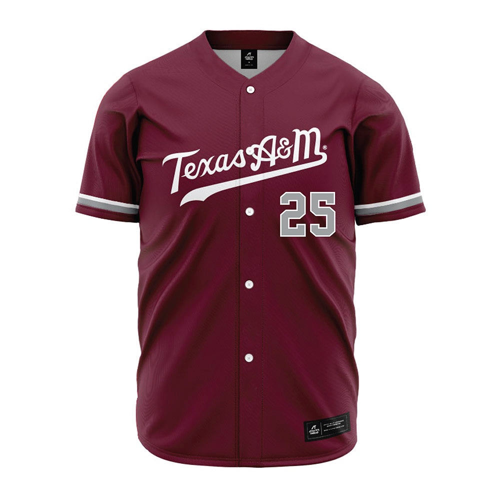 Texas A&M - NCAA Baseball : Clayton Freshcorn - Maroon Jersey-0