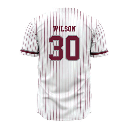 Texas A&M - NCAA Baseball : Kaiden Wilson - White Jersey-1