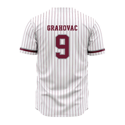 Texas A&M - NCAA Baseball : Gavin Grahovac - White Jersey-1