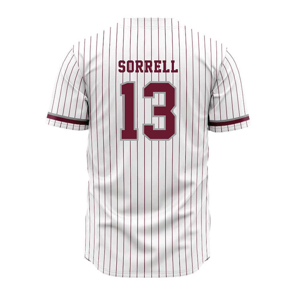 Texas A&M - NCAA Baseball : Caden Sorrell - White Jersey-1