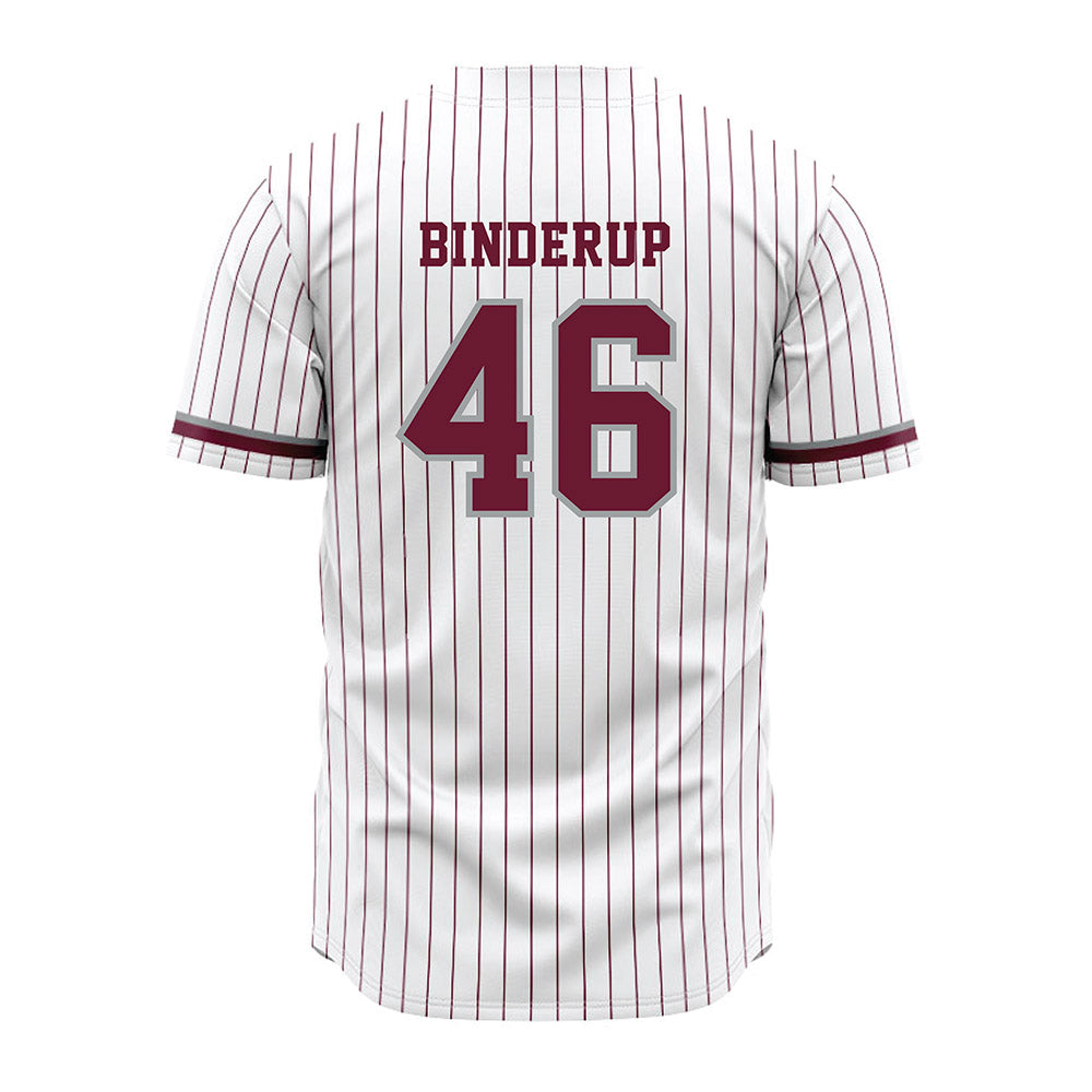Texas A&M - NCAA Baseball : Blake Binderup - White Jersey-1