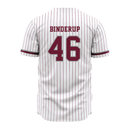 Texas A&M - NCAA Baseball : Blake Binderup - White Jersey-1