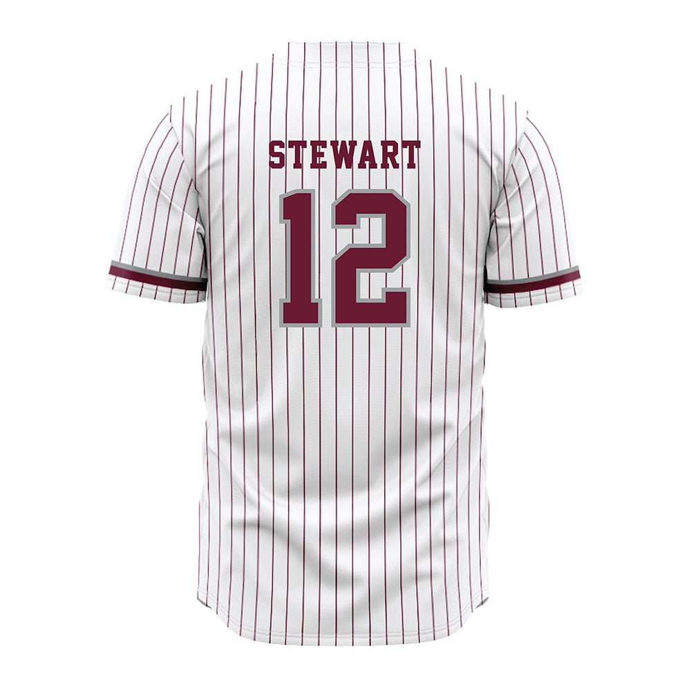 Texas A&M - NCAA Baseball : Joshua Stewart - White Jersey-1