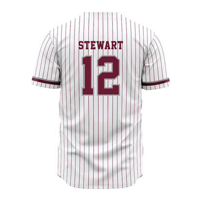 Texas A&M - NCAA Baseball : Joshua Stewart - White Jersey-1