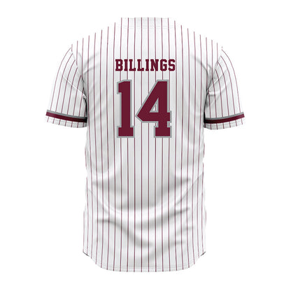 Texas A&M - NCAA Baseball : Luke Billings - White Jersey-1