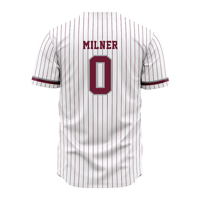 Texas A&M - NCAA Baseball : Drew Milner - White Jersey-1
