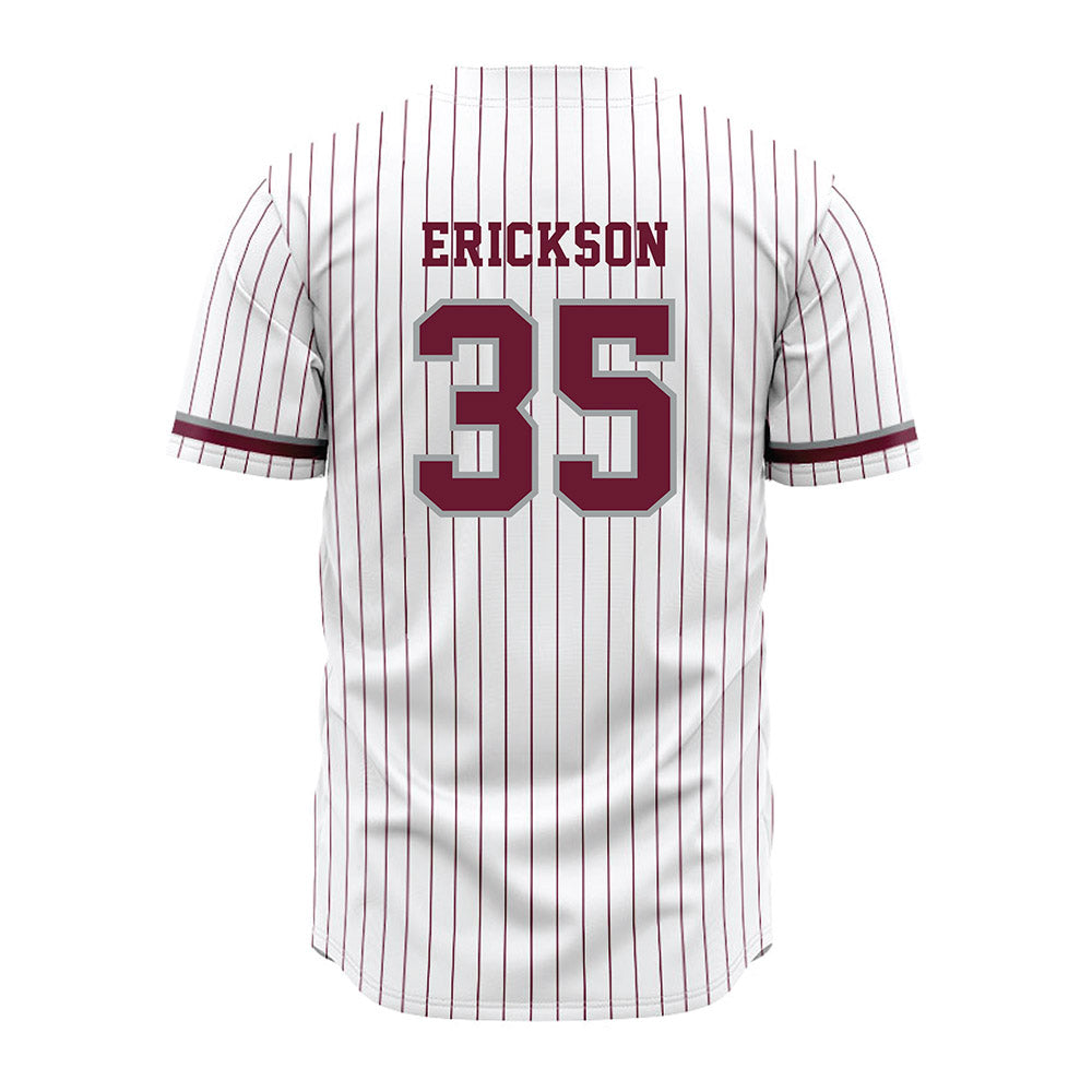 Texas A&M - NCAA Baseball : Sam Erickson - White Jersey-1