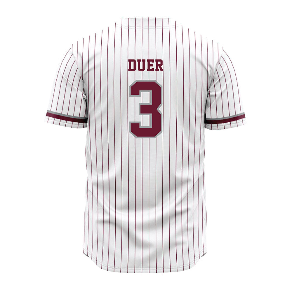Texas A&M - NCAA Baseball : Jake Duer - White Jersey-1