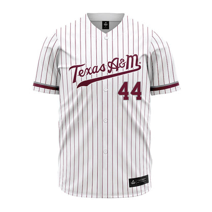Texas A&M - NCAA Baseball : Cooper Fulbright - White Jersey-0