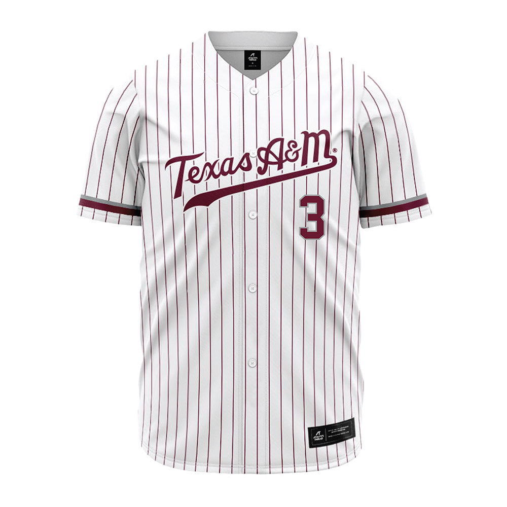 Texas A&M - NCAA Baseball : Jake Duer - White Jersey-0