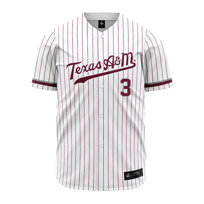 Texas A&M - NCAA Baseball : Jake Duer - White Jersey-0
