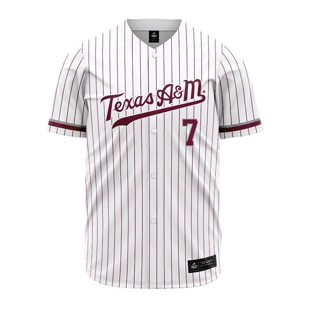 Texas A&M - NCAA Baseball : Matthew Kelley - White Jersey-0