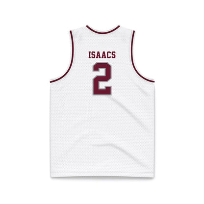 Texas A&M - NCAA Men's Basketball : Pop Isaacs - White Basketball Jersey-1