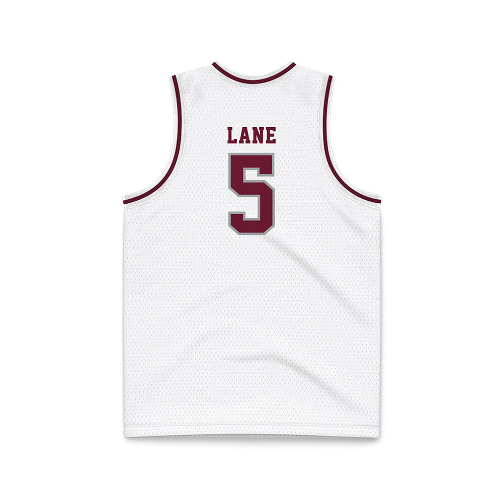 Texas A&M - NCAA Men's Basketball : Jacari Lane - White Basketball Jersey-1