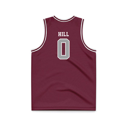 Texas A&M - NCAA Men's Basketball : Marcus Hill - Maroon Basketball Jersey-1