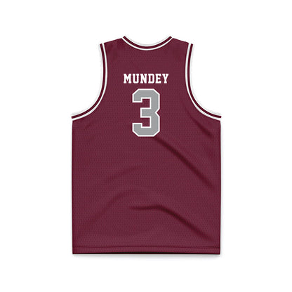 Texas A&M - NCAA Men's Basketball : Neiko Mundey - Maroon Basketball Jersey-1