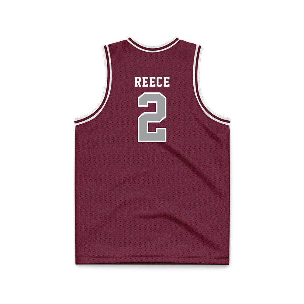 Texas A&M - NCAA Men's Basketball : Jalen Reece - Maroon Basketball Jersey-1