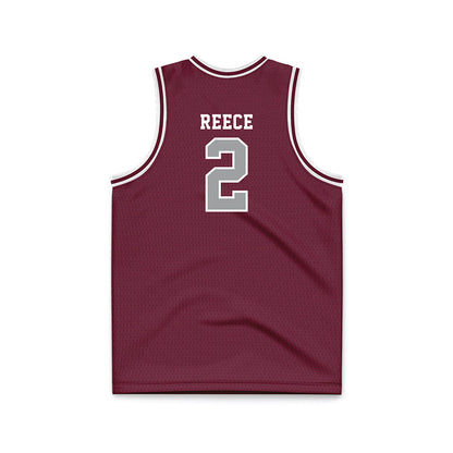 Texas A&M - NCAA Men's Basketball : Jalen Reece - Maroon Basketball Jersey-1