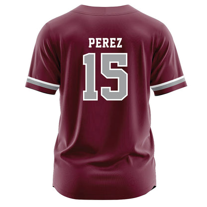 Texas A&M - NCAA Softball : Larisa Perez - Maroon Jersey-1