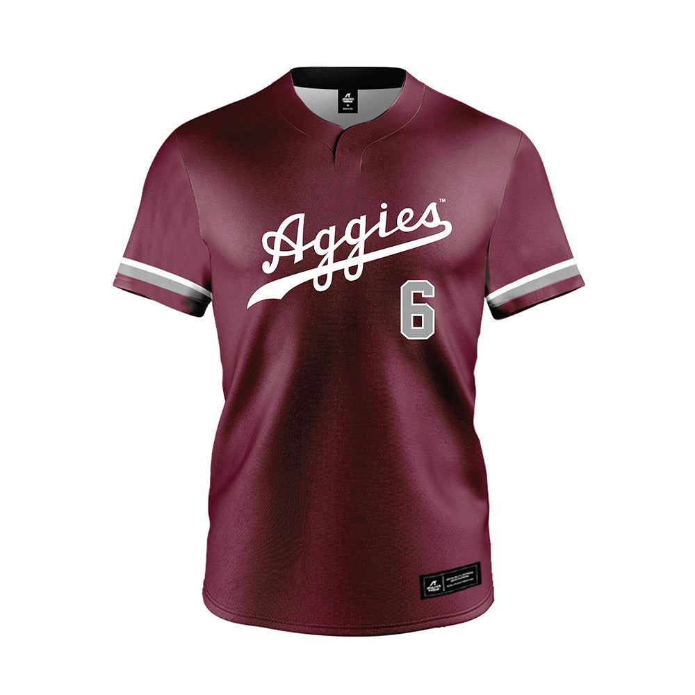 Texas A&M - NCAA Softball : Taylor Brown - Maroon Jersey-0