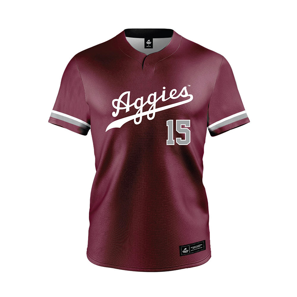 Texas A&M - NCAA Softball : Larisa Perez - Maroon Jersey-0