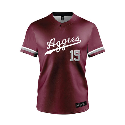 Texas A&M - NCAA Softball : Larisa Perez - Maroon Jersey-0