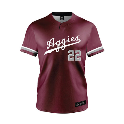 Texas A&M - NCAA Softball : Madison Azua - Maroon Jersey-0