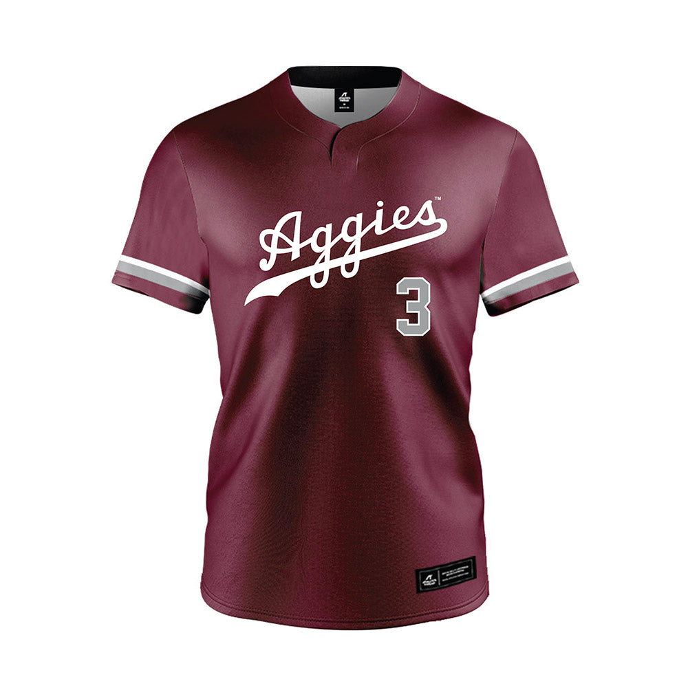 Texas A&M - NCAA Softball : Trinitey Spencer - Maroon Jersey-0