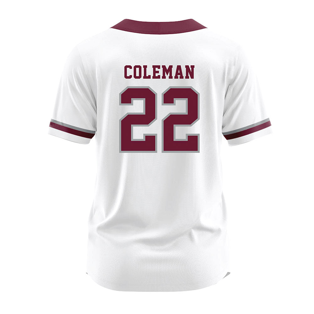 Texas A&M - NCAA Softball : Gracyn Coleman - White Jersey-1