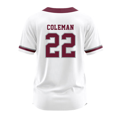 Texas A&M - NCAA Softball : Gracyn Coleman - White Jersey-1