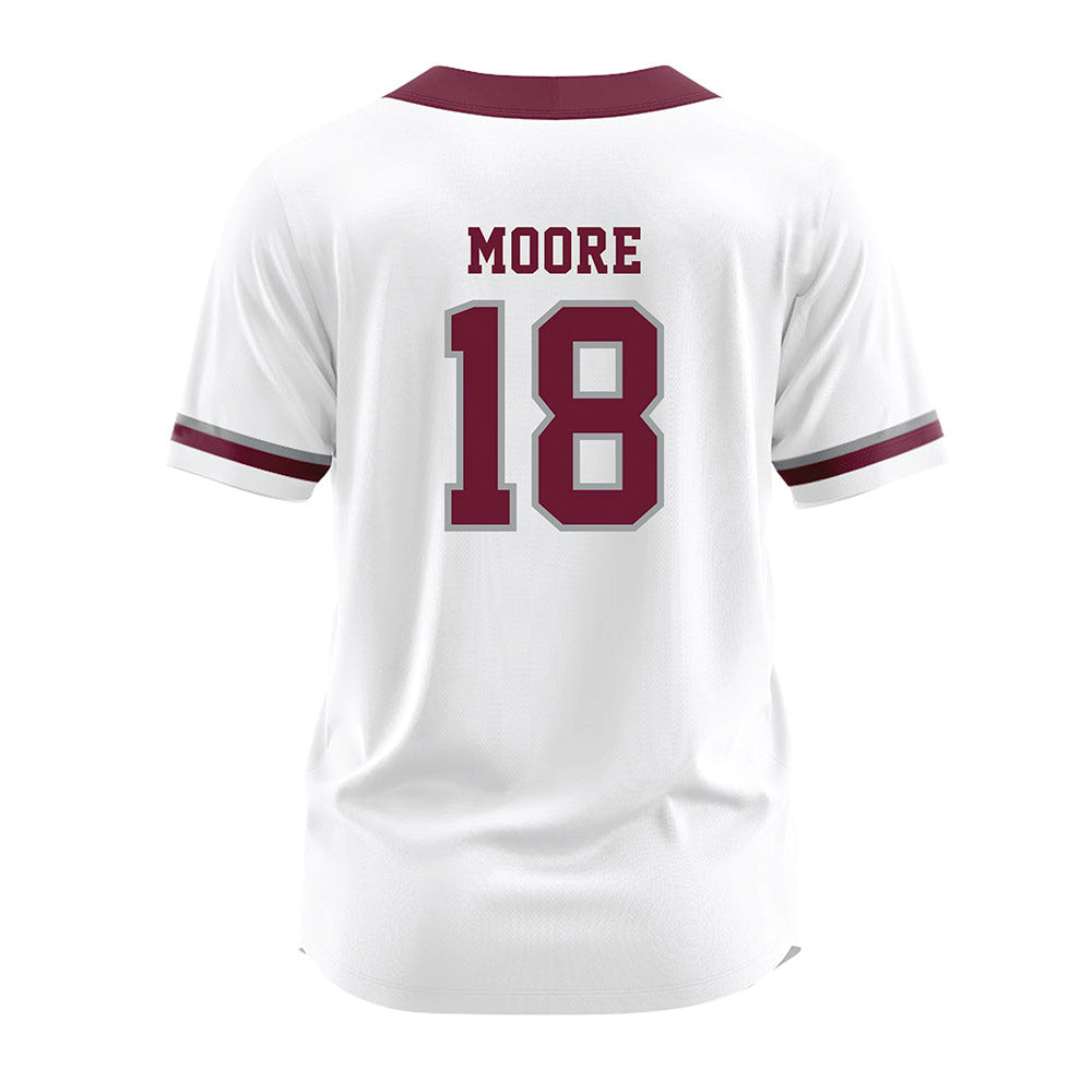 Texas A&M - NCAA Softball : Aubrey Moore - White Jersey-1